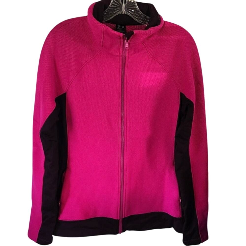 Under Armour Cold Gear Infrared Sweater Jacket Magenta Large